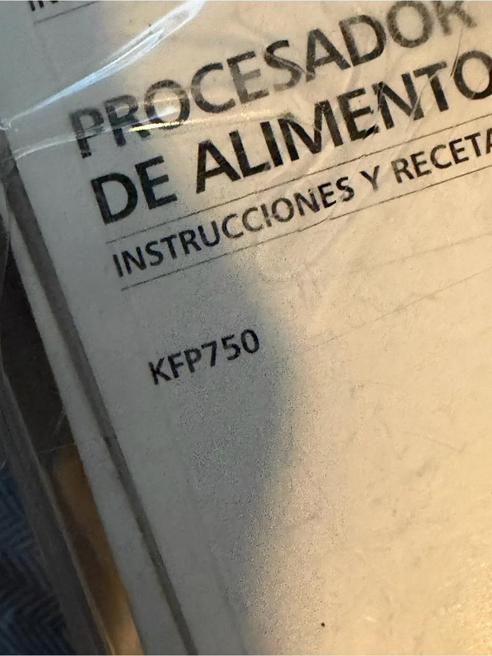 KitchenAid Model KFP750 Mixer Attachments